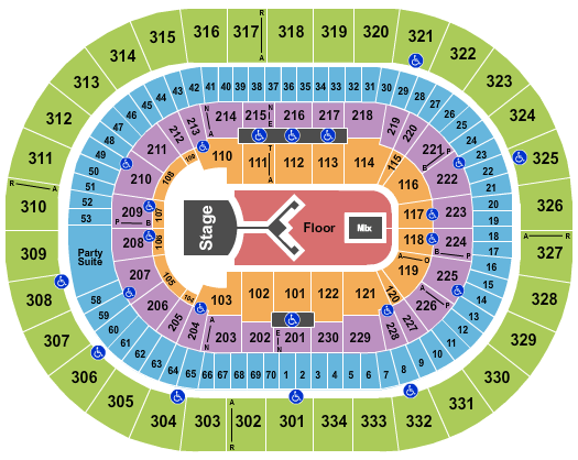 Moda Center Moda Center Seating Chart